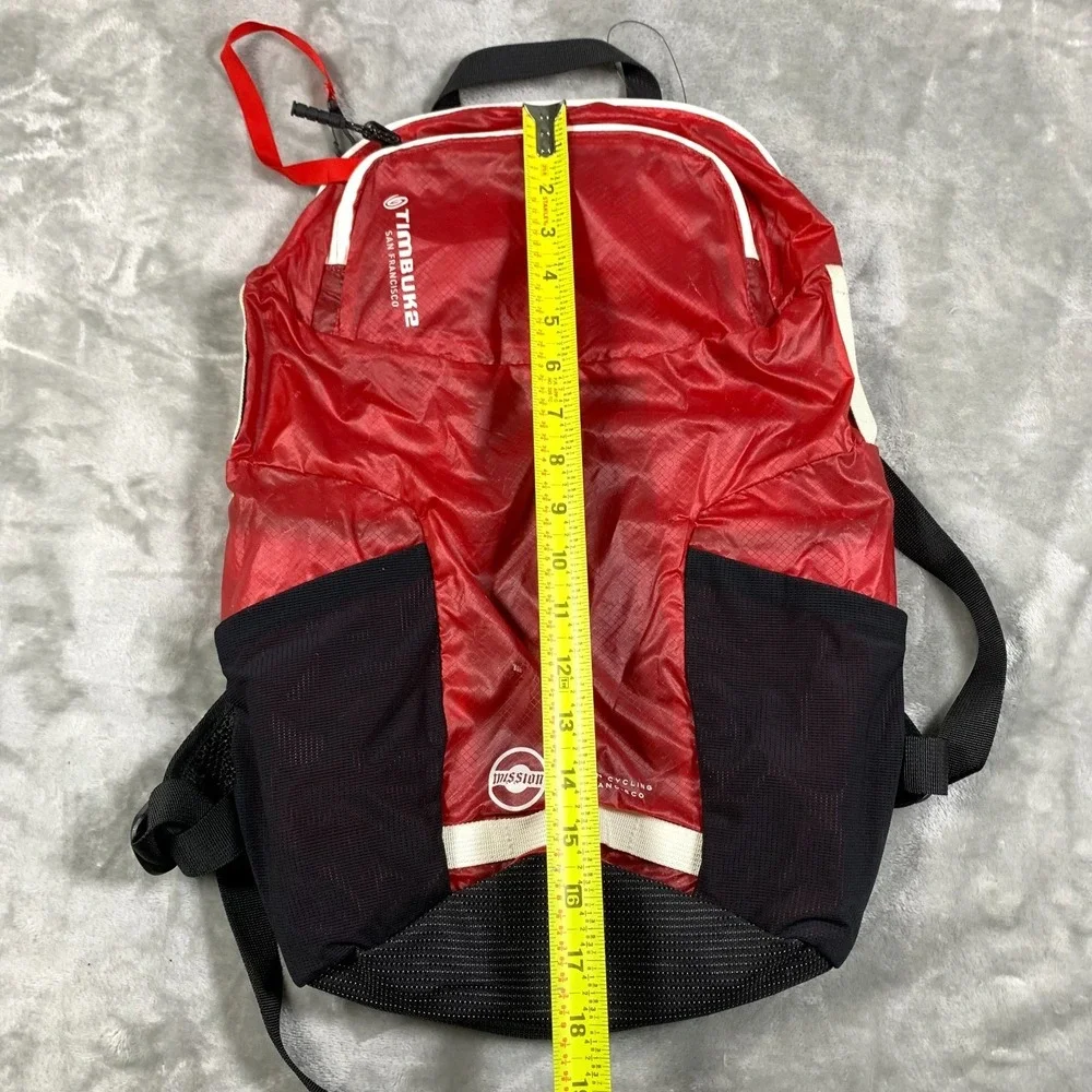Timbuk2 Backpack Red Especial Raider Mission Cycling Lightweight Travel Commuter